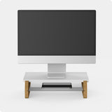 Monitor Stand Blocky Small White