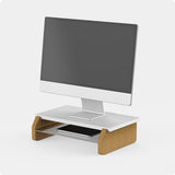 Monitor Stand Blocky Small White