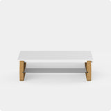 Monitor Stand Blocky Small White