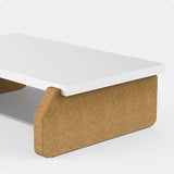 Monitor Stand Blocky Small White