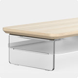 Desk Shelf Acrylic 42.5 Oak