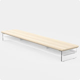 Desk Shelf Acrylic 42.5 Oak