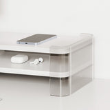 Desk Shelf Acrylic U White