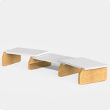 Monitor Stand Blocky Rotatable White